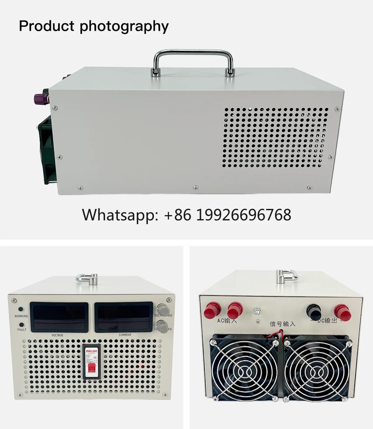 DC Adjustable Switching Power Supply 3000W 12V-1000V Output Industry Use High Stability & Reliability 1 Year Warranty