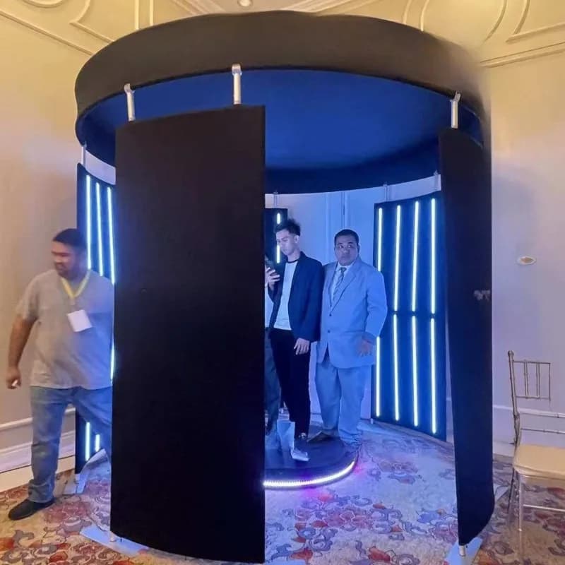 Light Emitting Diode Photo Studio 360 Degree Photo Booth