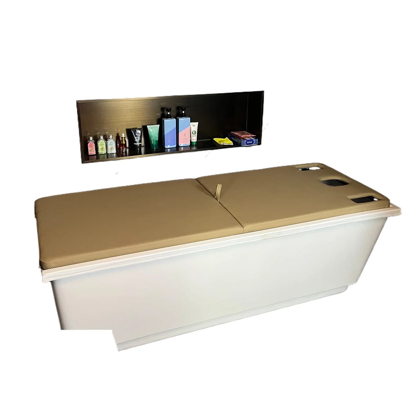 CX acrylic bathtub integrated multifunctional hair washing, soaking, and back scrub bathtub bed