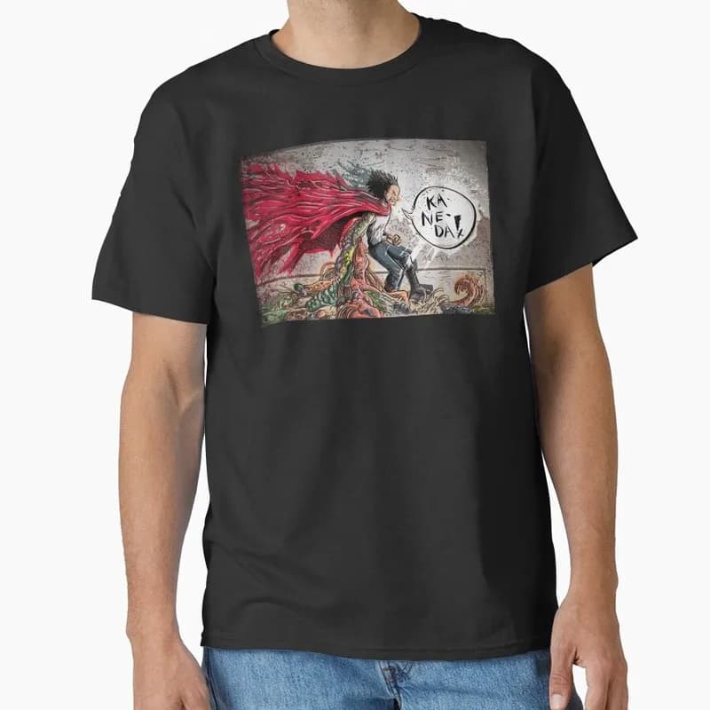 Akira Cyberpunk City Explosion Gift T‑Shirt Katsuhiro Otomo Retro Manga Shotaro Kaneda Neo‑Tokyo Anime Print Short Sleeve Tops