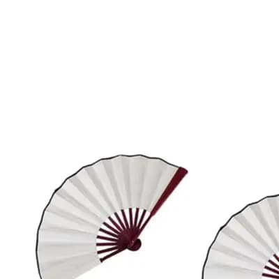 Lightweight 8 Inch Folding Fan Made of Wood and Silk for DIY Customization Home Decor Wedding Accessories and Travel Use