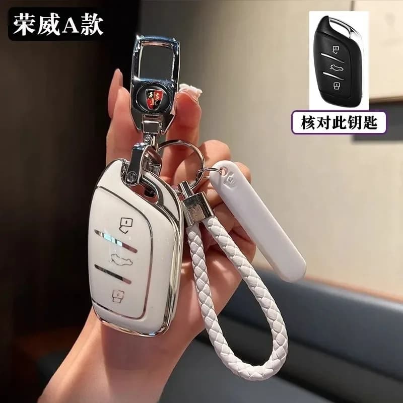 TPU Key Cover Shell Fob Case Skin Holder for Roewe 360/350/RX5/i6
