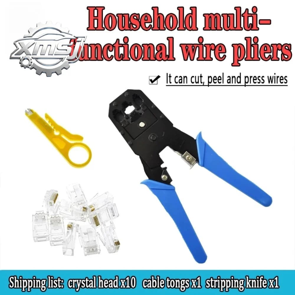 Herramienta  prensado RJ45 RJ11 RJ12 cat5e cat6, herramienta  prensado  cables, alicates  red, herramienta 8P/6P4P, alic
