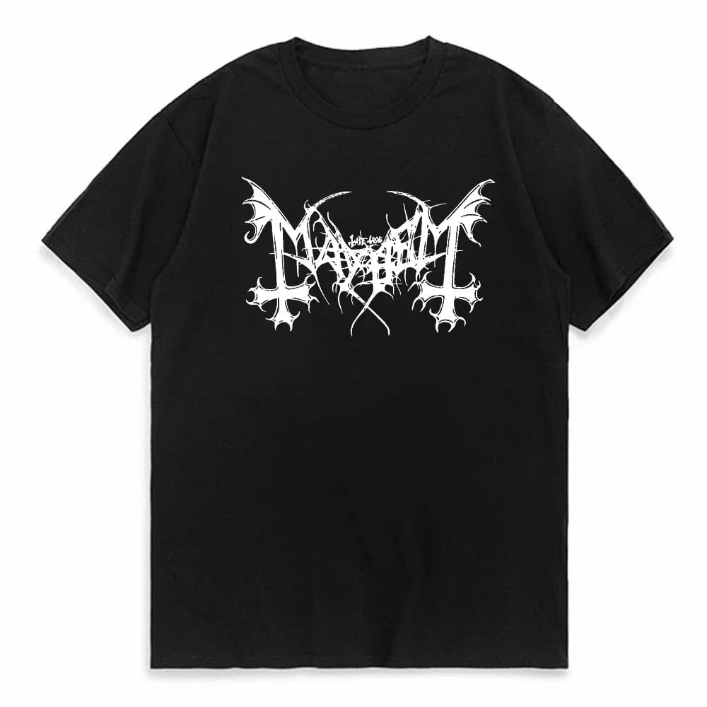 Rapper Mayhem Death Metal T Shirt Men Women Oversized Tee Shirts cool Summer Short Sleeve Fashion Cotton Tees Tops