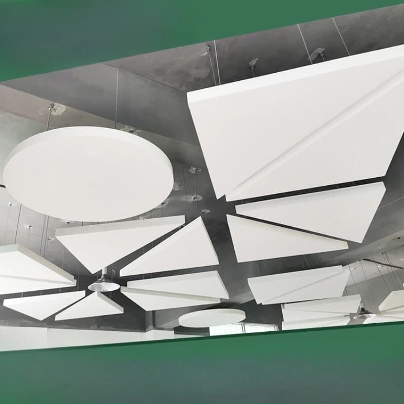 Glass fiber ceiling sound-absorbing board material, ceiling glass fiber sound-absorbing board