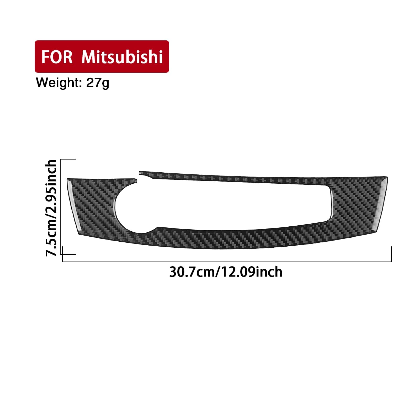 Carbon Fiber Car Accessories Radio Panel Interior Cover Trim Sticker Modification For Mitsubishi Eclipse 2006 2007 2008-2012