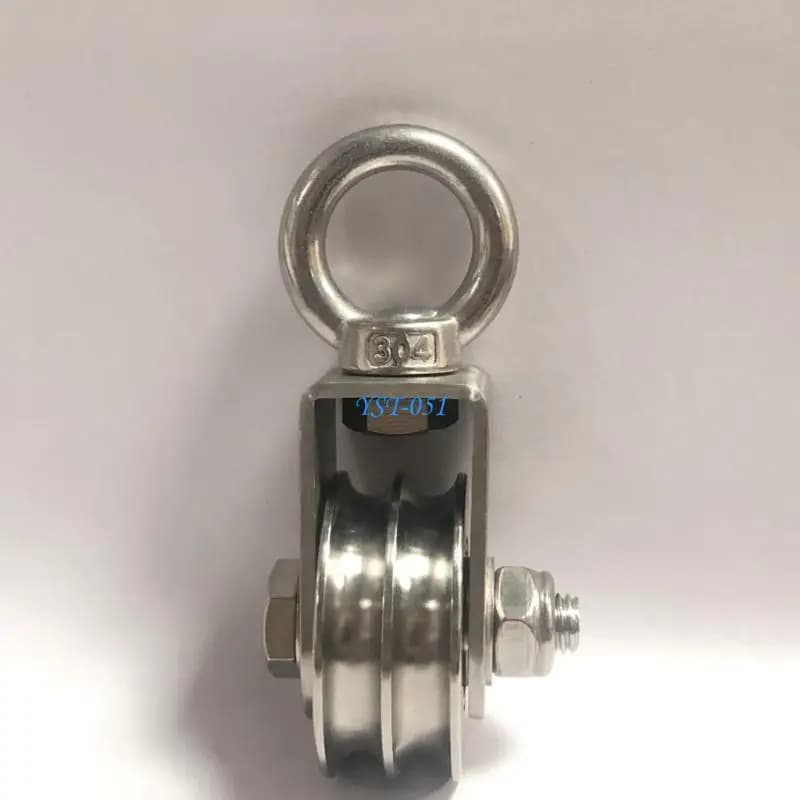 E15A Professional Double U Slot Pulley For Rope And Cable Lifting Solution