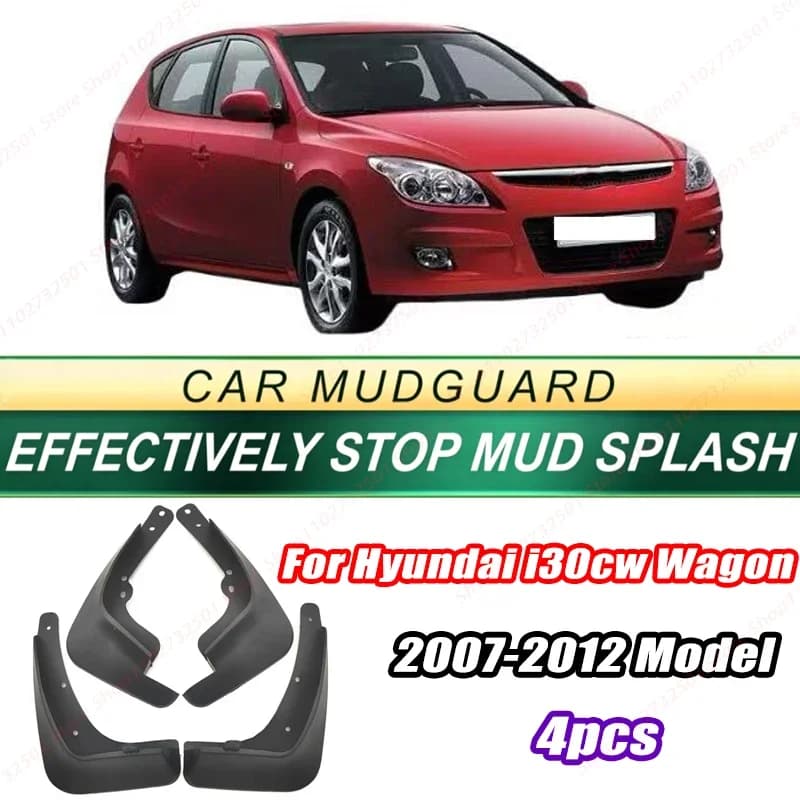 For Hyundai i30cw Wagon 2007-2012 Model 4PCS Front Rear Mud Flaps Splash Guards Fender Mudguards Auto Accessories