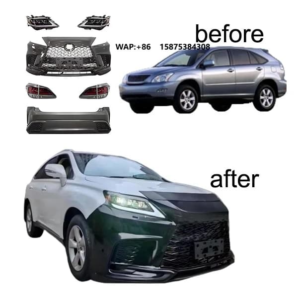 RX350 2013 2014 Upgrade to  2023 RX350h F High Quality Kit - Sport Body Kit with Front and Rear Bumper Kit