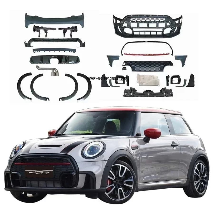 Mini Cooper F56 F57 2013-2019 Body Kit Upgrade JCW New Front & Rear Bumper with Wheel Arch Car Bumper