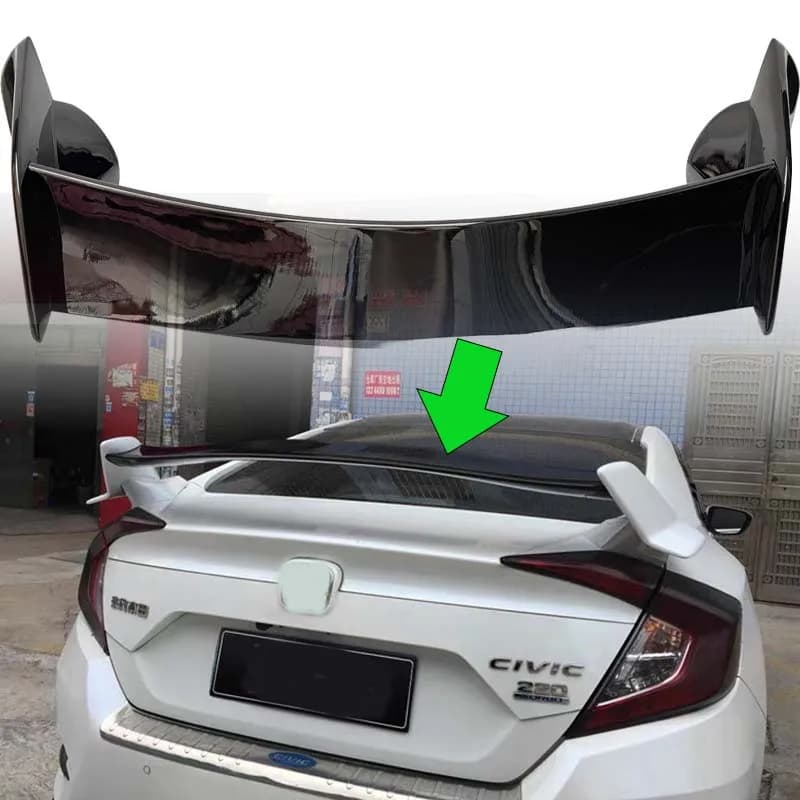 For Honda Civic 10th Gen 2016-2021 Sedan FC1-FC9 Rear Spoiler Sports Wing Aerodynamic Car Styling Exterior Tuning Upgrade
