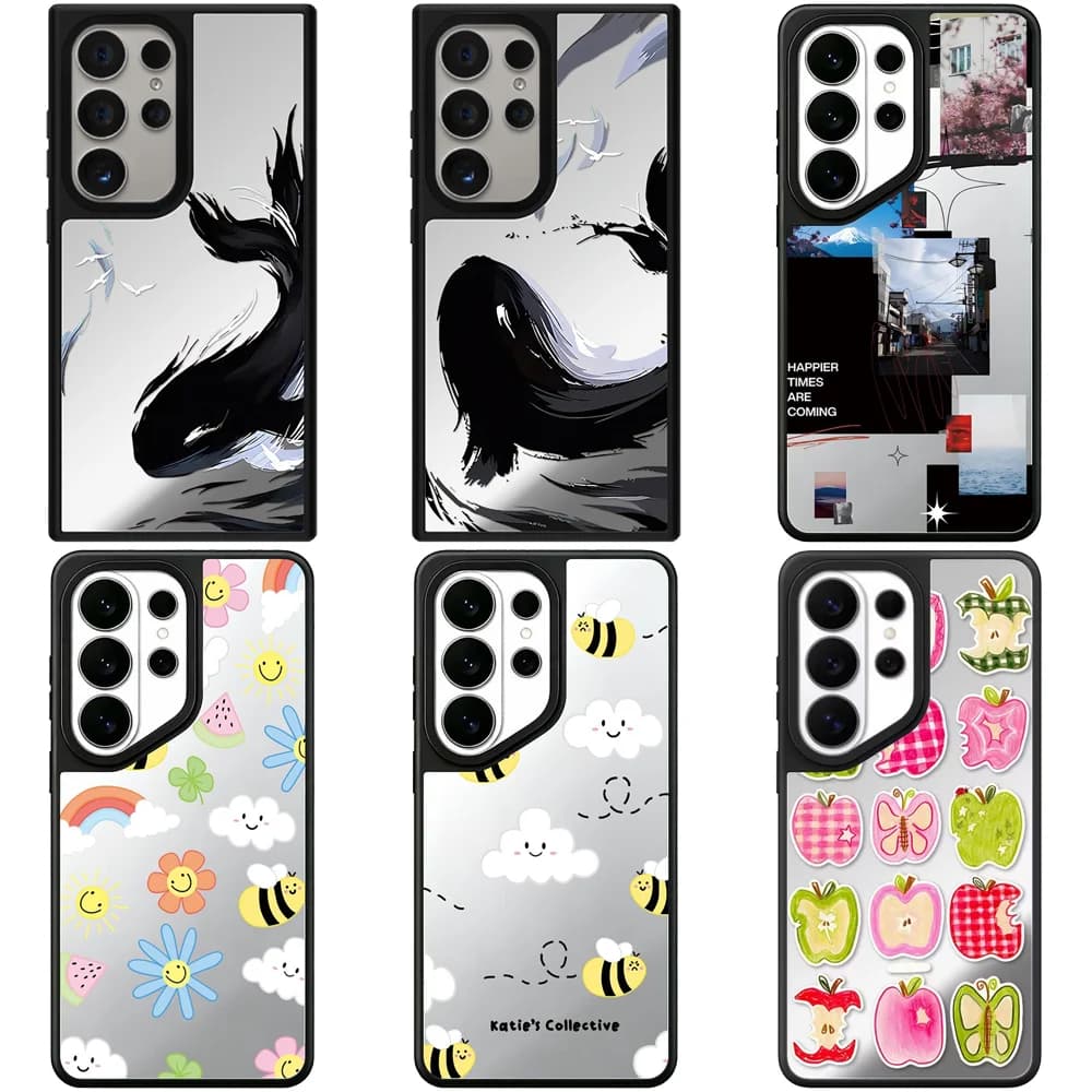 6061133 Mirror Magnetic Case: Compatible with Samsung Galaxy S23 U S24U S25 S26 Ultra S25+ S26 Plus Shell