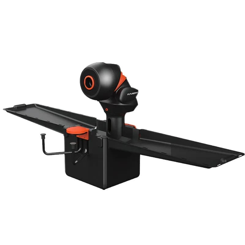OMNI-PRO Pro Black Orange Exclusive Edition Smart Table Tennis Ball Machine 9-Angle Adjustable APP/Tablet Control Training Home