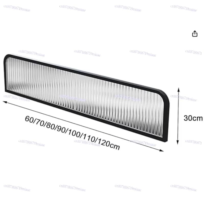 Dining area baffle, glass dining room screen baffle, non-fading dining room desk baffle, stainless steel fence