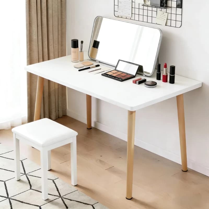 Farmhouse Cheap Dressing Tables French Shelves Workbench Side Open Vanity Desks Beauty Cheek Coiffeuse Bed Room Furniture
