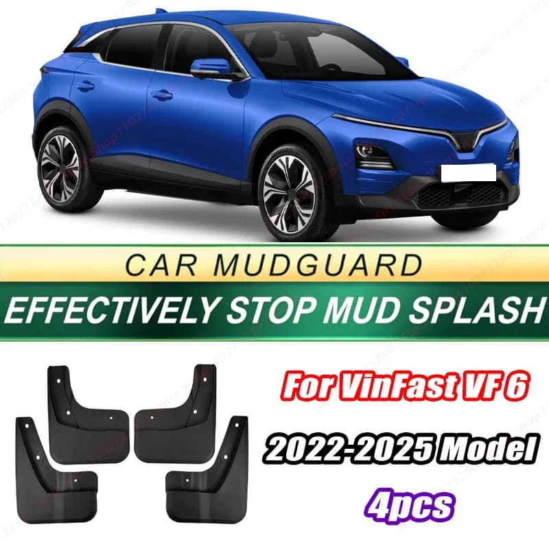 For VinFast VF 6 2022-2025 Model 4PCS Front Rear Mud Flaps Splash Guards Fender Mudguards Auto Accessories