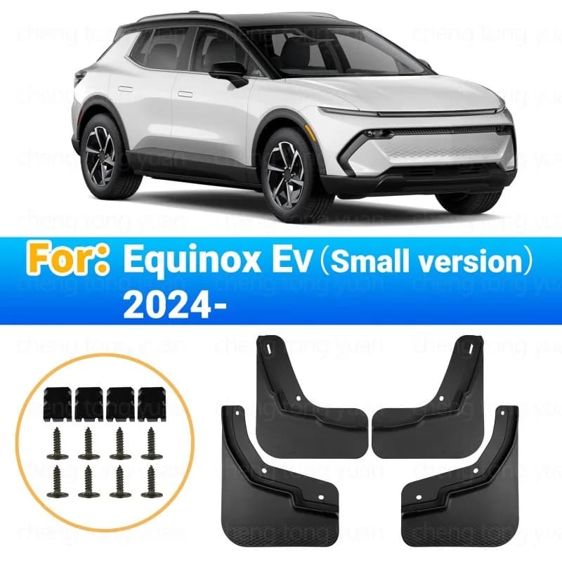 Fender Mud Flaps For Chevrolet Equinox EV 2024-2026, Car Mod Accessories Block Mud Sand Protect Vehicle Paint Sport Look Upgrade
