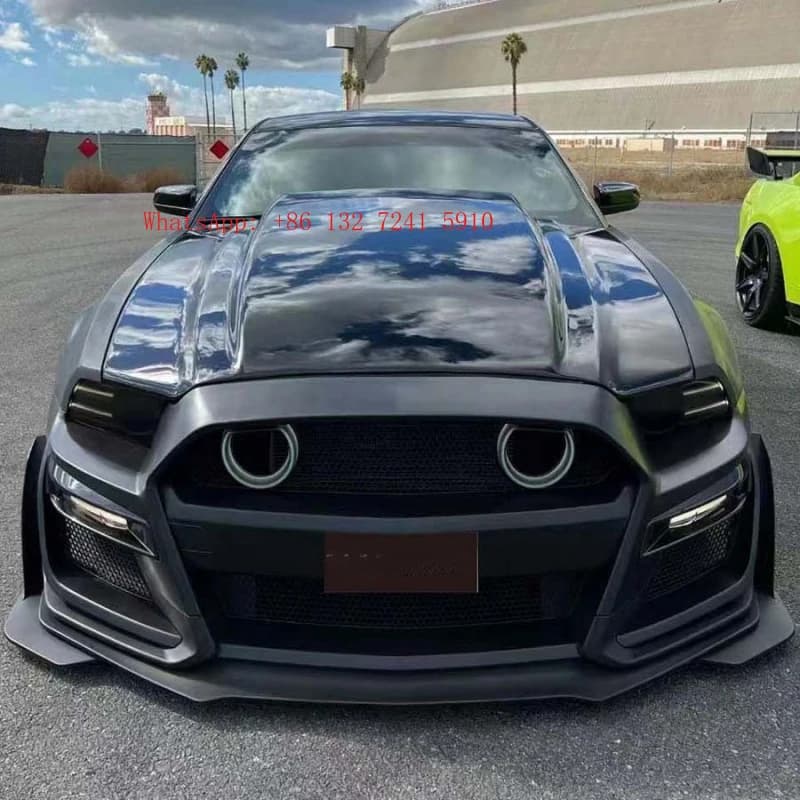 Hongsheng Factory Direct Sport Racing Front Bumper Full Body Kit With LED Light Grille 2013 Exterior Mod Auto Parts