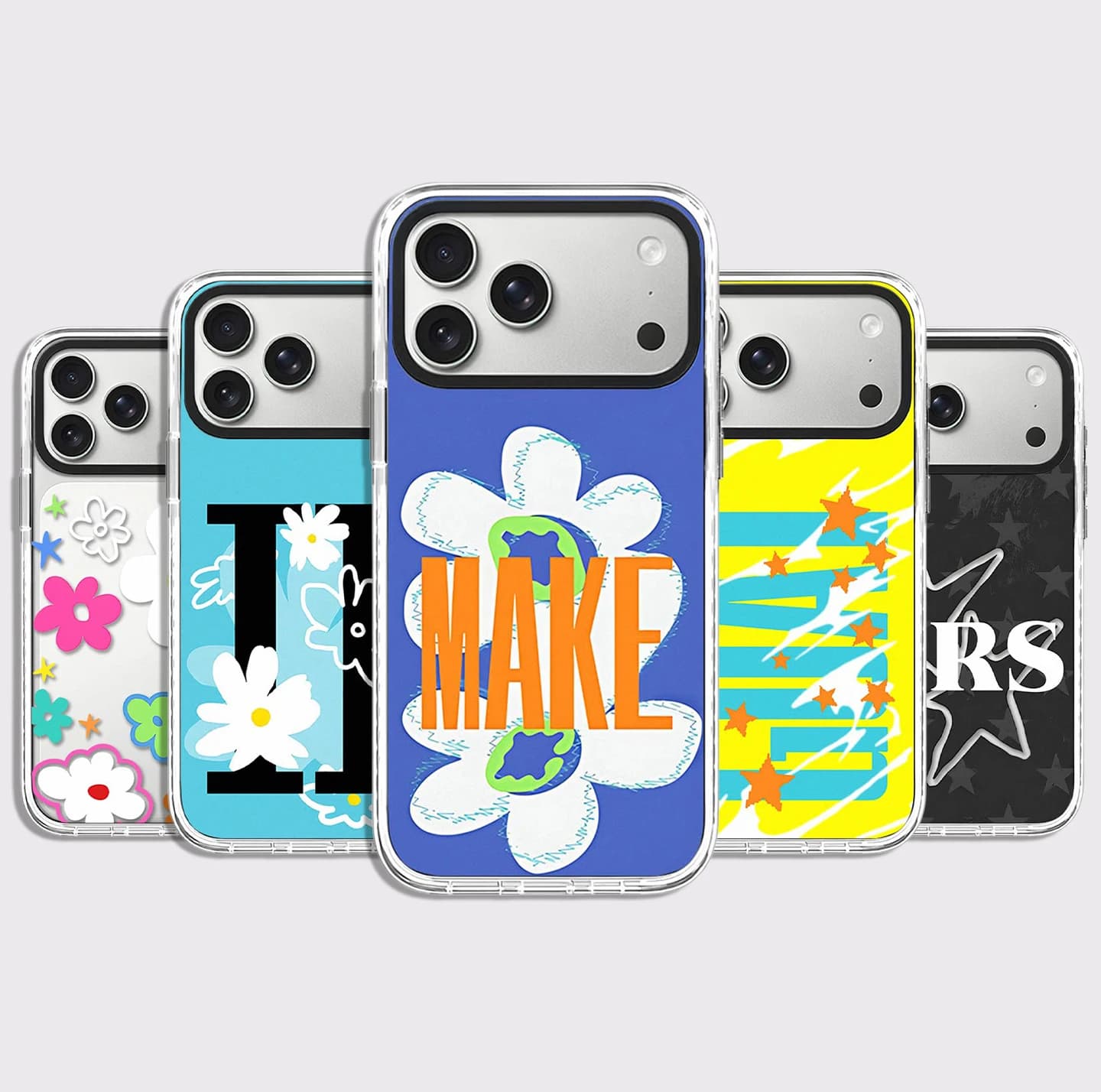 Make Multicolor Pattern White Border Magnetic Case: Compatible with IPhone 18 17 16 15 14 13 Pro Max 18Pro