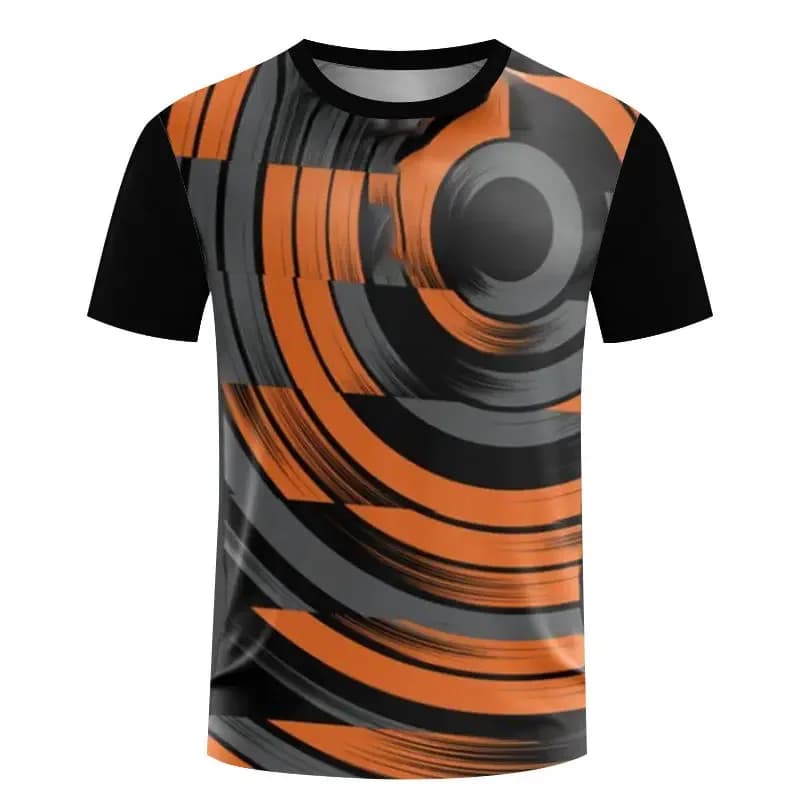 Summer 3D Printed Tee Round Neck Quick Dry Fabric for Running Workouts Sports simple T shirt Men Women's Shirts Kids Tshirt