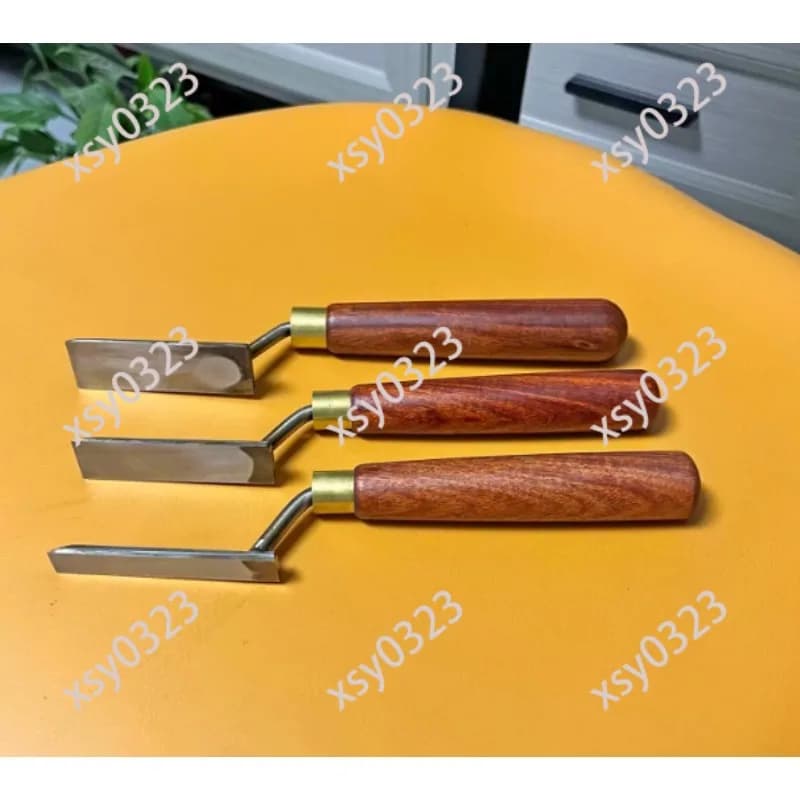 10/16/20mm Gooseneck Chisel, Flat Bottom High Foot Shovel for Woodworking Trimming Carving