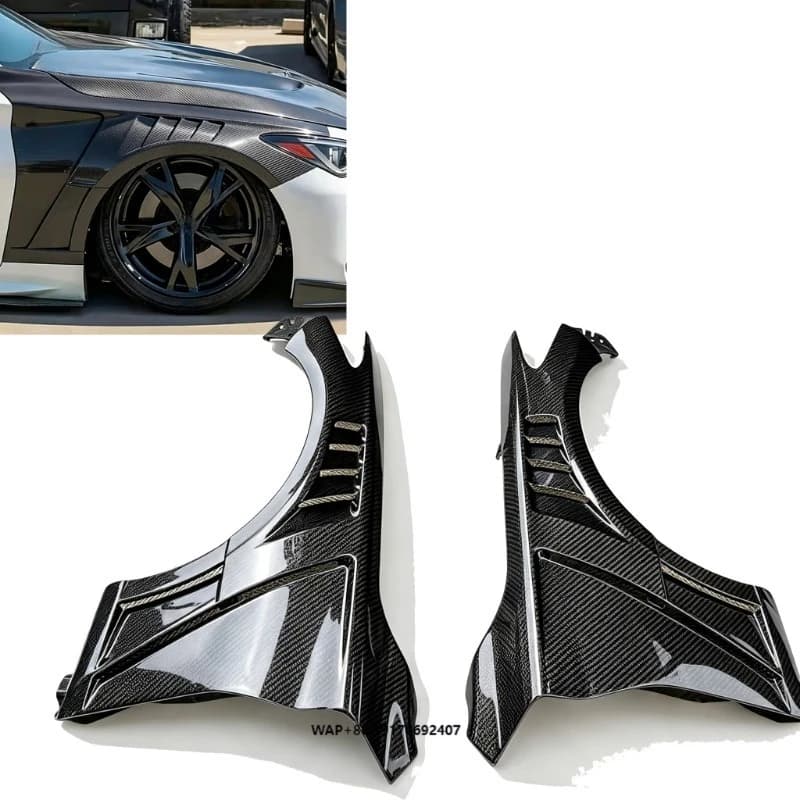 Forged Carbon Fiber Fender for Infiniti Q60 Replacement Side Wing Car Body Parts for Infiniti Q60 Forged Carbon Fenders