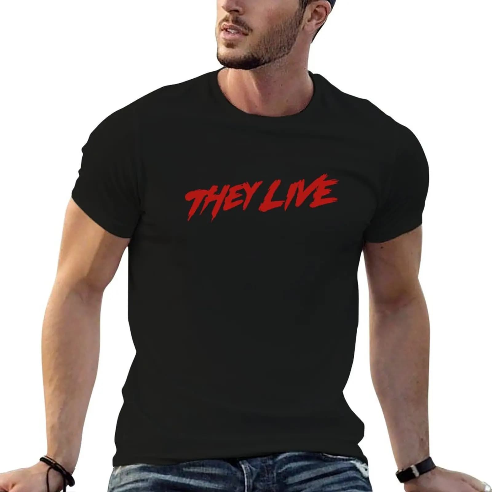 THEY LIVE- JOHN CARPENTER T-Shirt custom shirt blacks vintage t shirt men