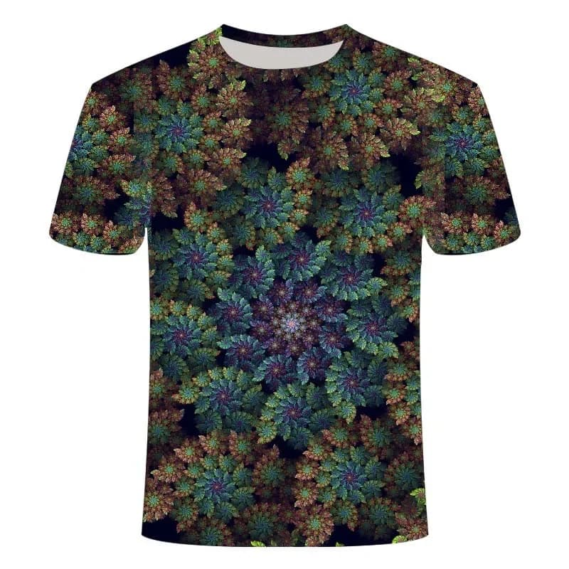 New T-shirts for men and women 3D printing colorful bizarre pictures summer top fashion clothing hip hop printing psychedelic