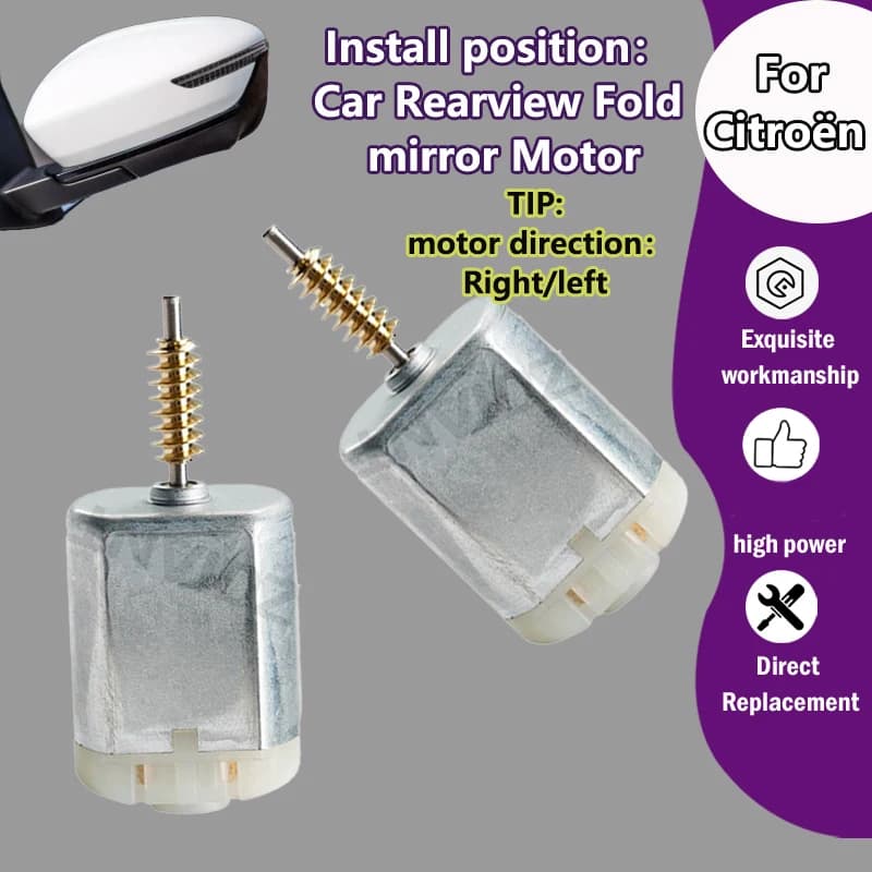 AZGIANT For Citroën DS4 DS5 DS6 Car Power Exterior Folding Mirrors Module Internal Right Left 12V Motor FC-280SB-16220/1020792