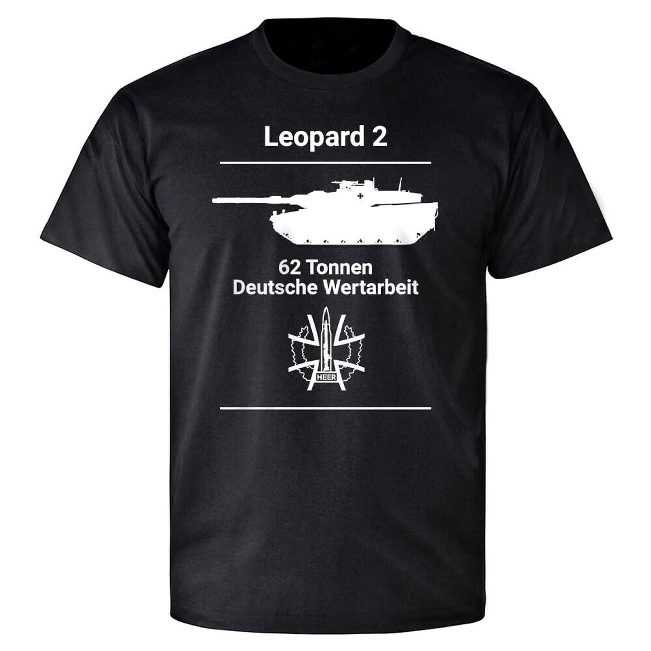 Leopard 2 Tank 62 Tonnes Deutsche Wertarbeit Leo 2A7 Panzer T-Shirt. Summer Cotton Short Sleeve O-Neck Mens T Shirt New S-3XL