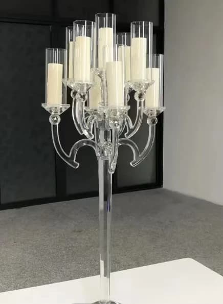 Exquisite Tall wedding crystal candelabra centerpiece table decoration