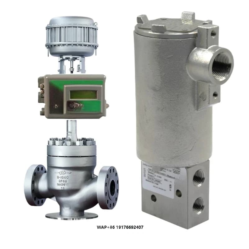Industrial Control Valves; Positioners Fisher DVC2000 FIELDVUE Series; HART Protocol and IMI Norgren 6313 Series Solenoid Valves