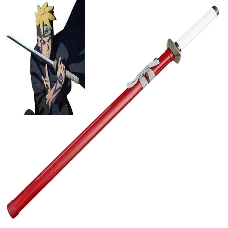 Naruto 42inch Uchiha Sasuke Role Play Katana Bamboo Assembled Cosplay Sword Model 106cm