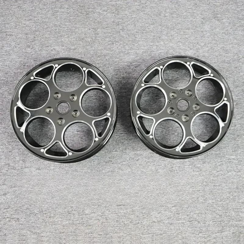 3.0" X 12" Bright Black 6061-A Aluminum Wheels Scooter Rim for 300CC Scooter
