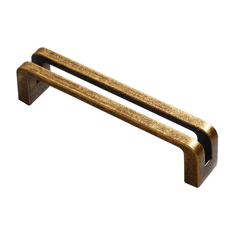 Brass cabinet door handle zinc alloy antique furniture wardrobe drawer cabinet American retro cabinet furniture handle
