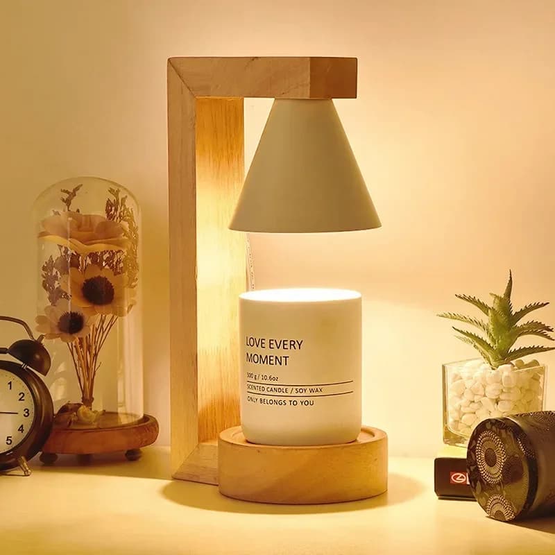 Aromatherapy Wax Melting Lamp Halogen Tungsten Candle Light Infinite Switch Dimmable Romantic Lamp Light Adjustable Candle Lamp