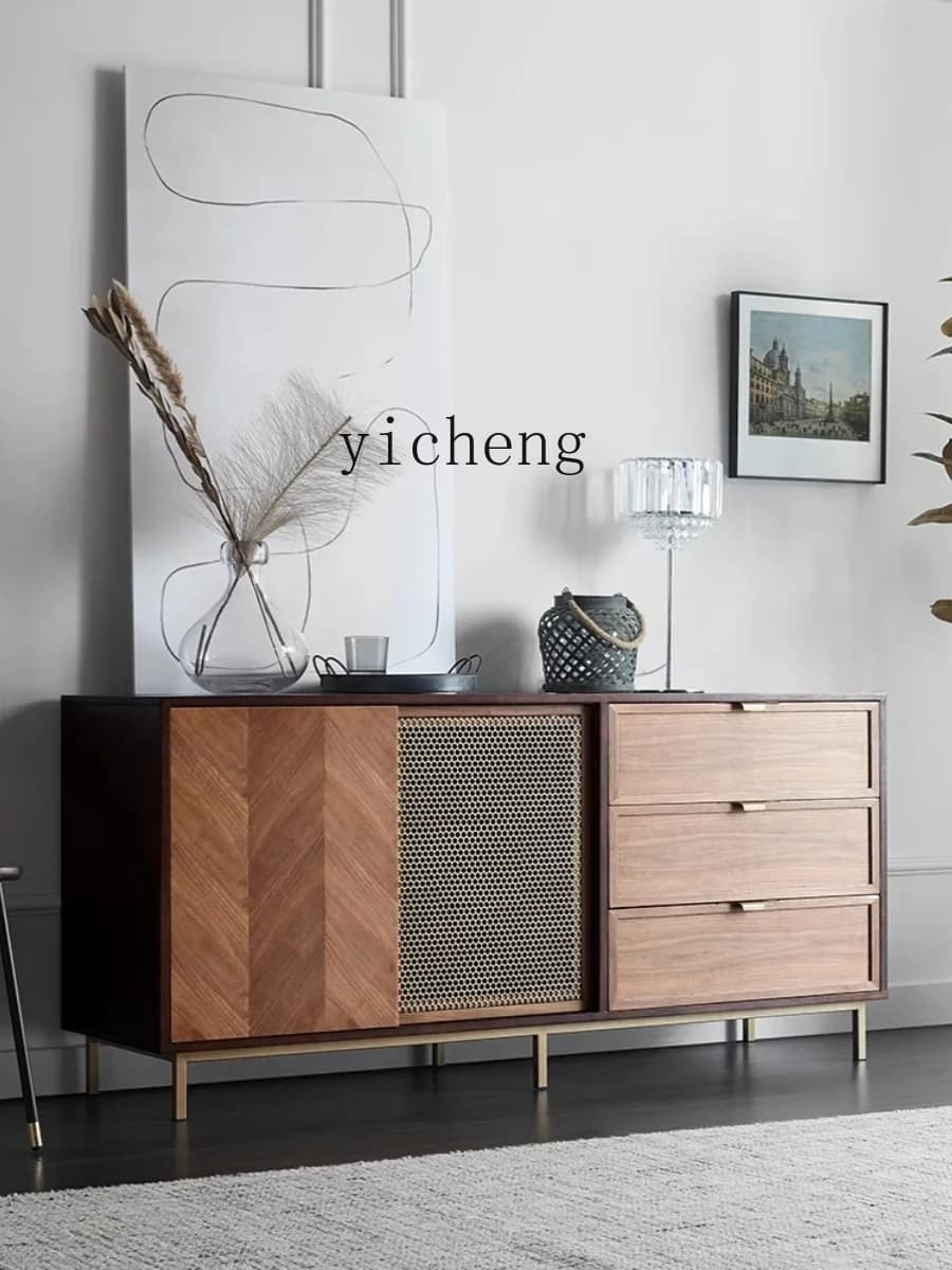 i10.9-Light Luxury Sideboard Cabinet Simple Modern Locker Living Room Decoration Entrance Cabinet