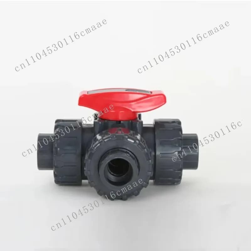 OEM Can Customize Manual Three-stage UPVC Ball Valve for Water and Oil Control