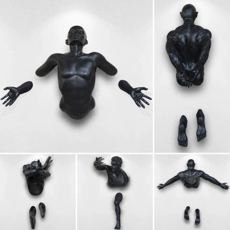 Figure sculpture wall decoration pendant bar KTV gym restaurant hotel three-dimensional wall decoration
