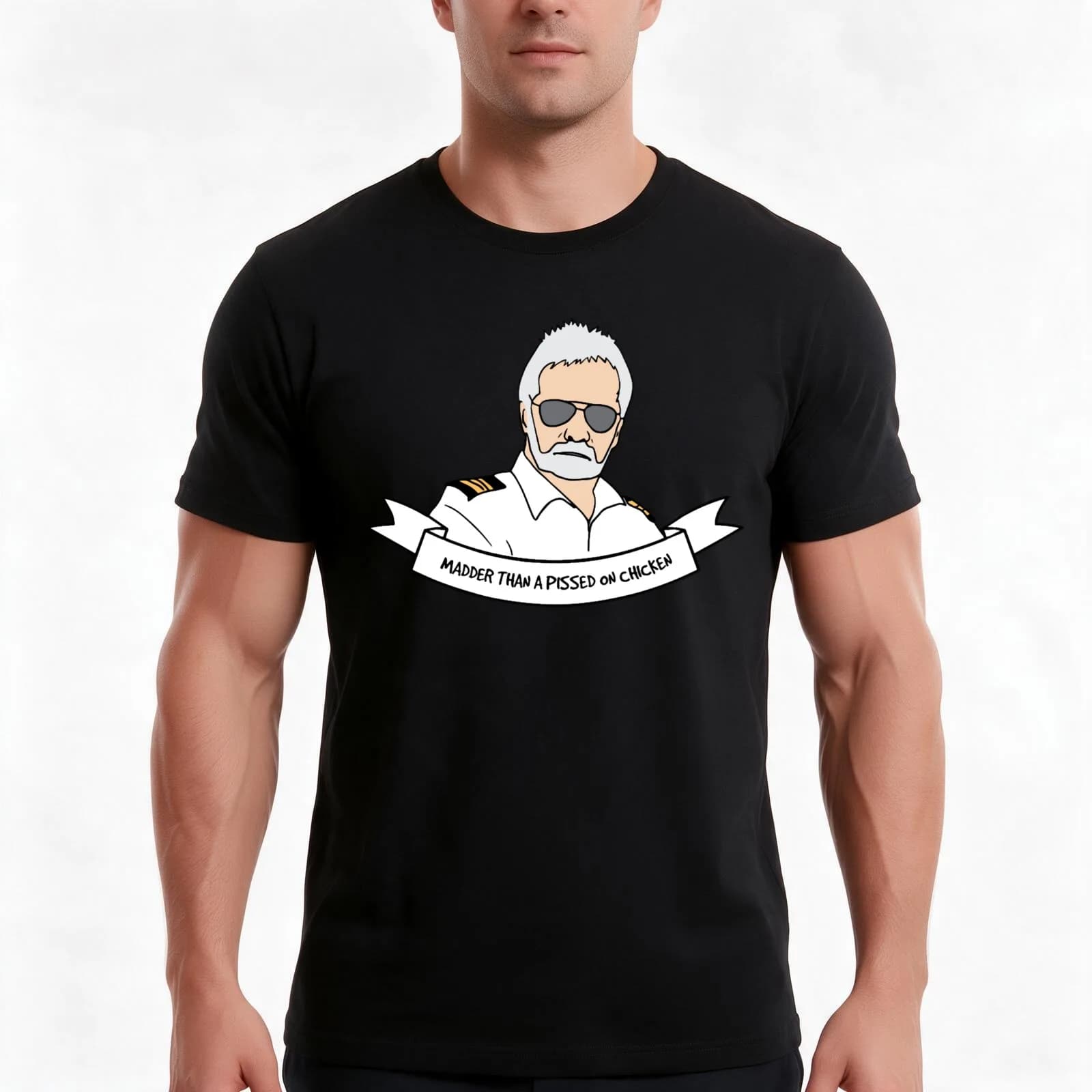 Below Deck T-Shirt, Summer Casual Cotton Tee, Oversized Streetwear Tops, Vintage Graphic Print, Loose Fit Short Sleeve