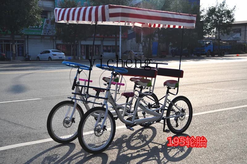 ZYA double triple cycling four wheels four people riding tourist car taxi mountain couple variable speed