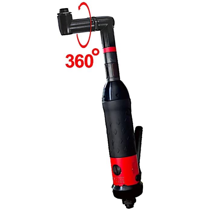TY12330A36 Industrial Angle Drills 360 Degree | 3,000 Rpm |.45 |Side and Rear Exhaust | Collet Capacity 3mm -5mm