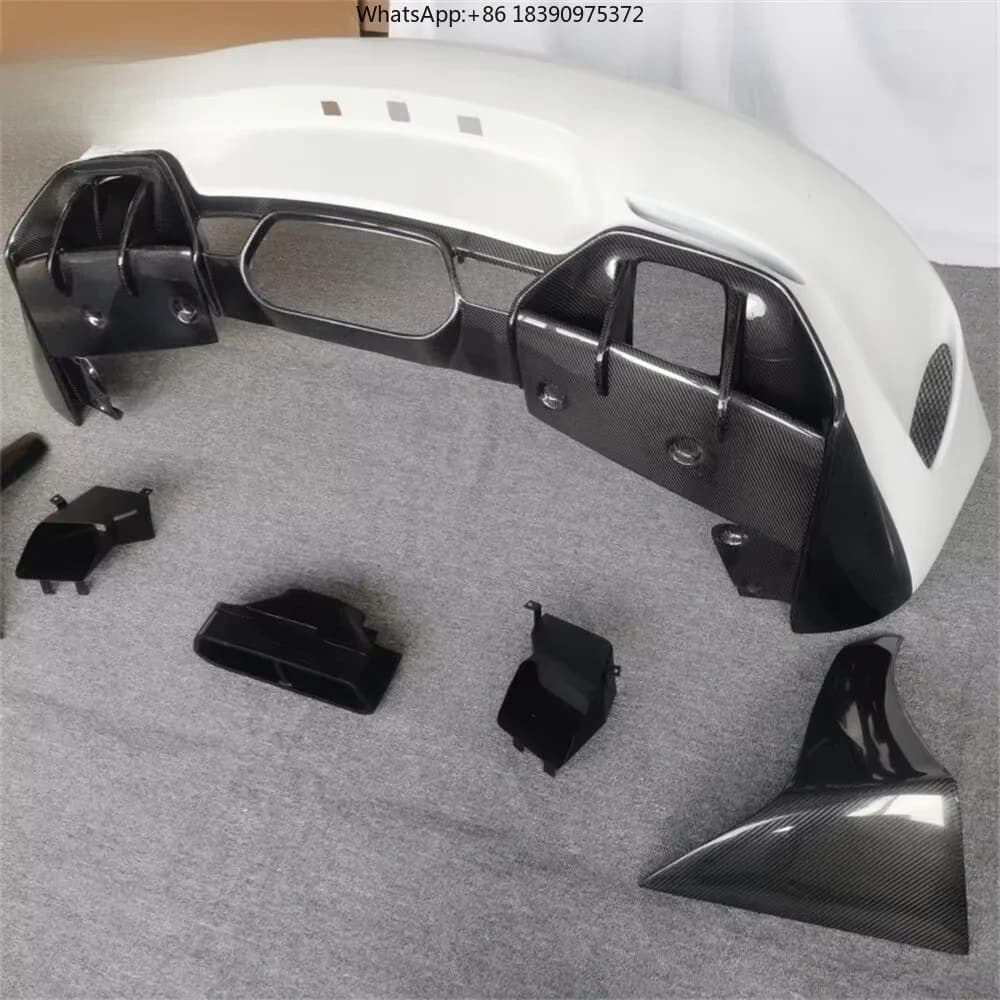 Suitable for Mercedes AMG GT Modified GTR Style Semi Carbon Fiber Body Kit, High-quality Rear Bumper Lightweight Kit