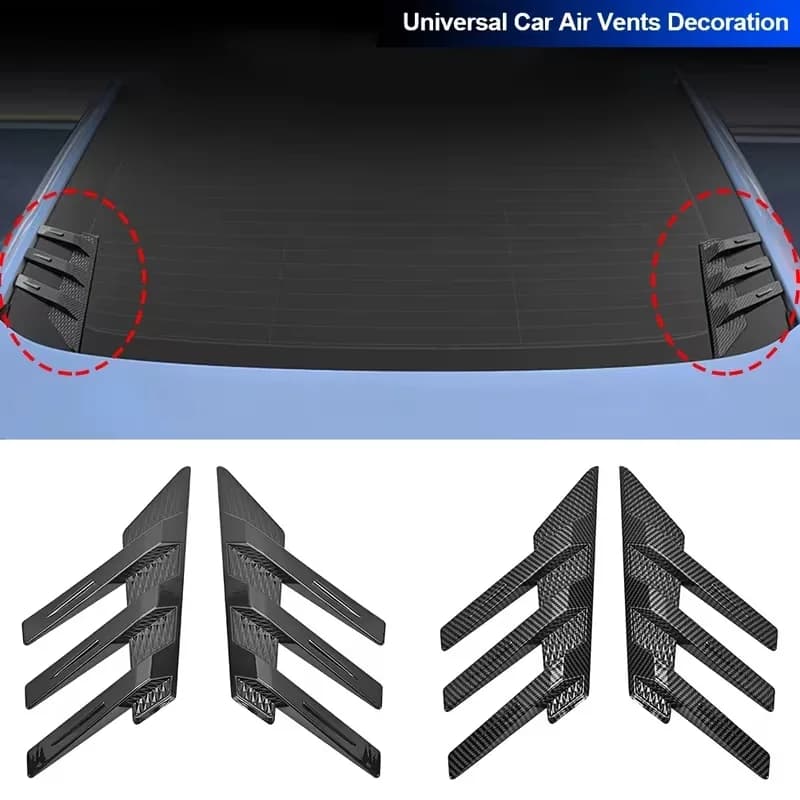 Car Rear Windshield Sticker Decoration Side Splitter Trim Window Louver Sunshade Windshield Car Exterior Parts