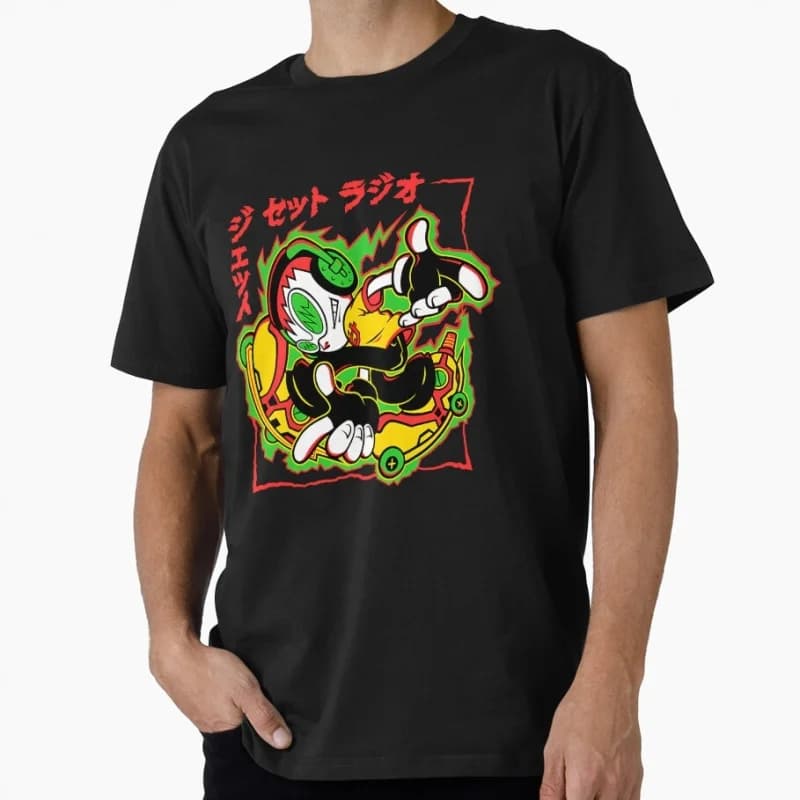 0409 Jet Set Radio Cute Video game Gift t shirt for Anime lover Short Sleeve Graphic Tee Y2K clothes All size cartoon Tops