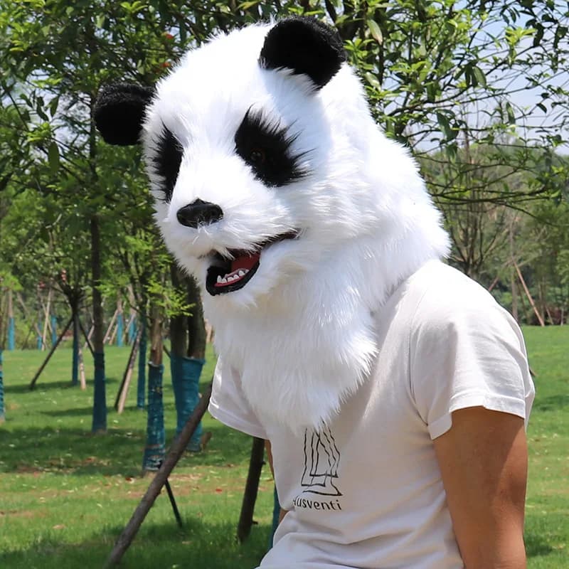 Plush glowing headgear, movable mouth, party masks, masquerade props