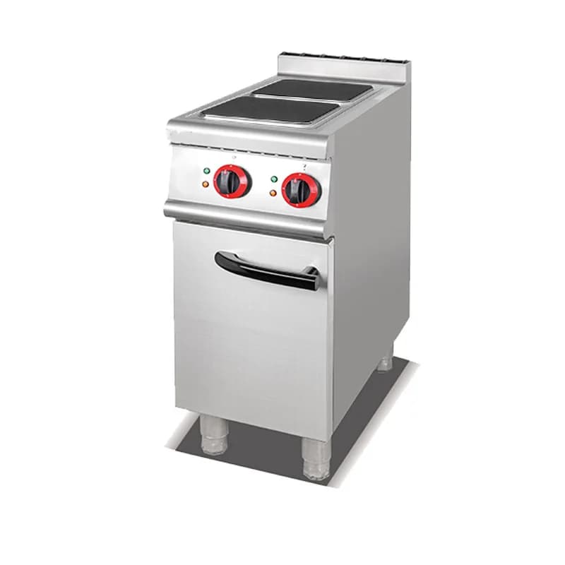 Commercial vertical two-head cooking oven with oven cabinet base combination furnace six-plate square round plate