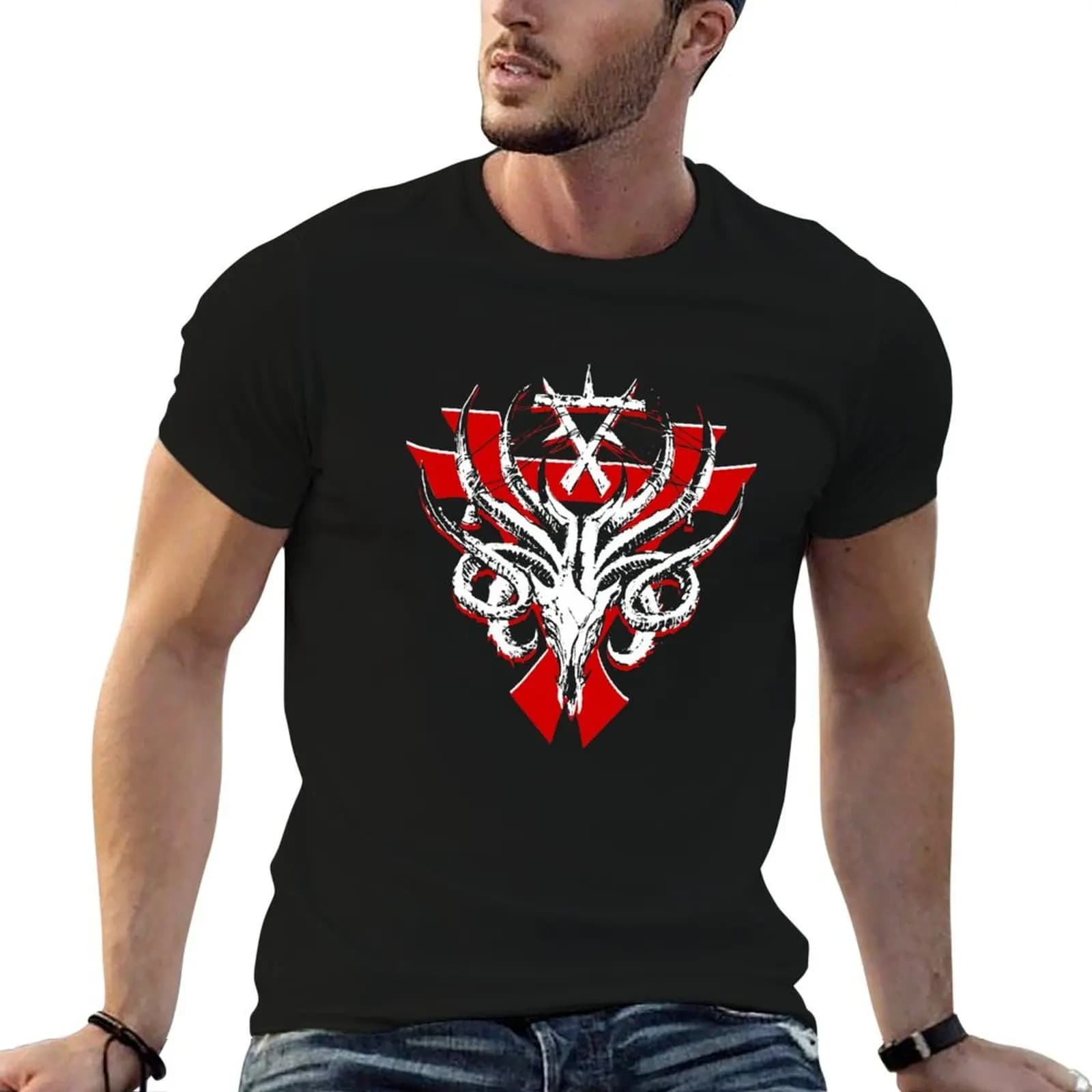 Skaven Great Horned Rat T-Shirt custom t shirt vintage t shirts Men's t-shirt