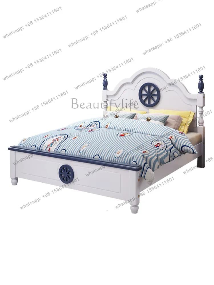 2025 new American solid wood light luxury modern simple youth single bed