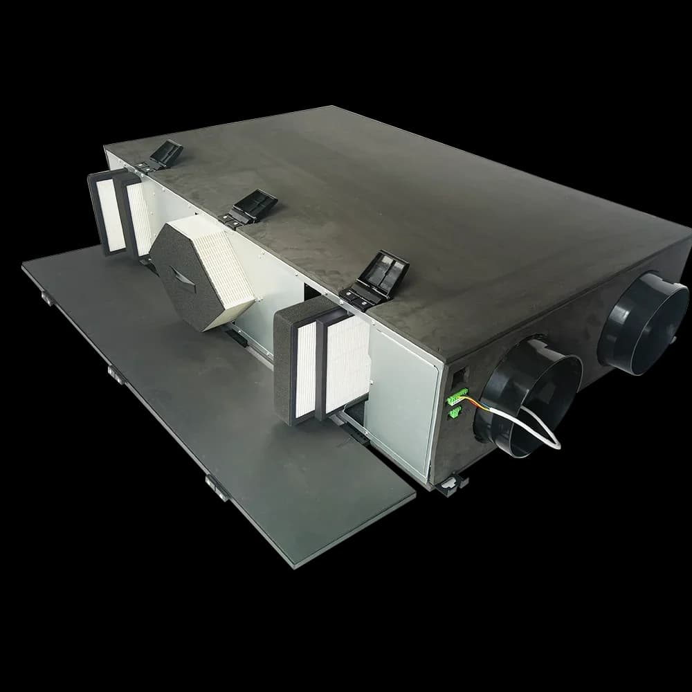 Hot Sales Recuperator Heat Recovery Ventilation With Water Coil For Home Heat Pump Fresh System Air